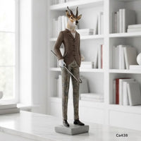 Escultura de ciervo elegante  11cm* 12cm* 43cm