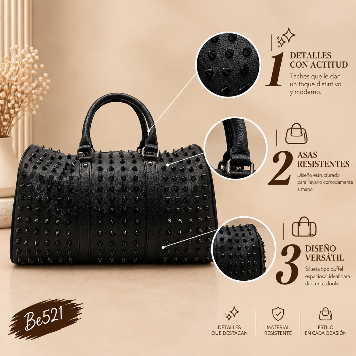 Maleta de taches negro 45cm* 23cm* 26cm