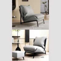 Silla poltrona policuero gris  67cm* 78cm* 75cm