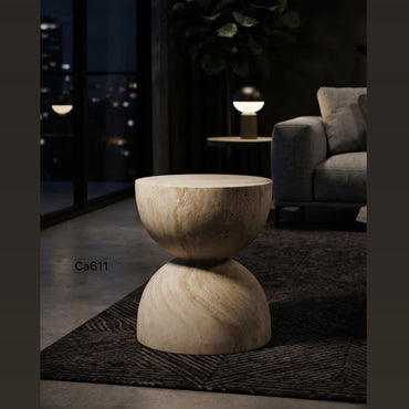 Mesa auxiliar en piedra caliza  40cm* 46cm