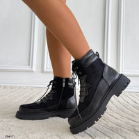 Botin negro suela 4cm  HX3366-C1788