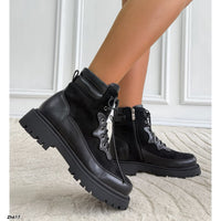 Botin negro suela 4cm  HX3366-C1788