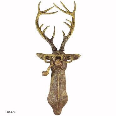 Articulo decorativo venado dorado de pared  13,5cm* 8,5cm* 37,5cm