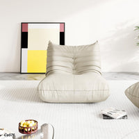 Silla poltrona beige micro fibra   85cm