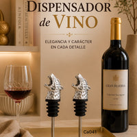 Dispensador de botellas metalico jaguar plateado  10cm* 3.5cm
