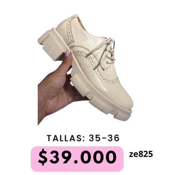 Zapato beige suela 3cm  1090  C22