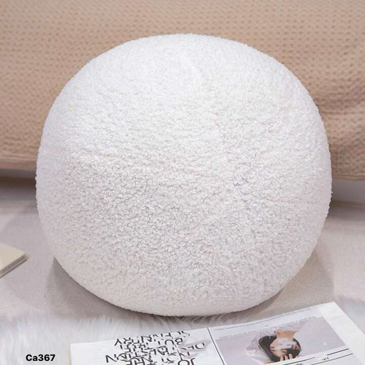 Cojin de bola blanco  30cm* 30cm