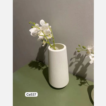 Jarron florero PP blanco alto   15cm* 15cm* 8.5cm