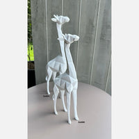 Articulo decorativo jirafa blanco grande  12cm* 5cm* 37cm