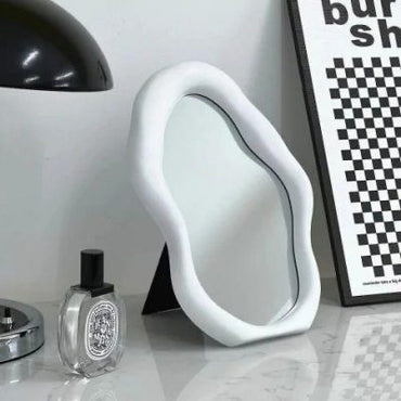 Espejo de mesa nordico blanco   21,2cm* 29,7cm