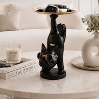 Articulo decorativo perro parado en patas delanteras  27cm* 18cm* 16cm