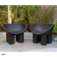 Silla patas de elefante negro  PE  56cm* 83cm* 62cm