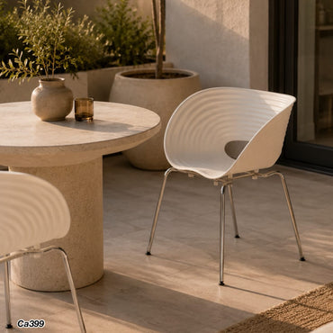 Silla de comedor blanco estilo nordico  62cm* 65cm* 77cm