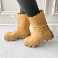 Bota camel suela 3cm  U8AX2115-2