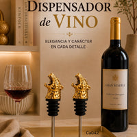Dispensador de botellas metalico jaguar dorado  10cm* 3.5cm
