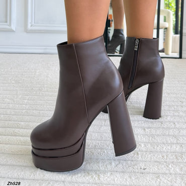 Botin café plataforma 5cm  tacon 13cm  HX3353-C1768