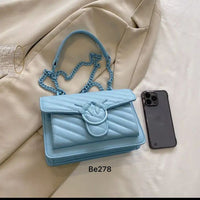 Bolso azul aplique 22cm*  15cm  W1152  C-B