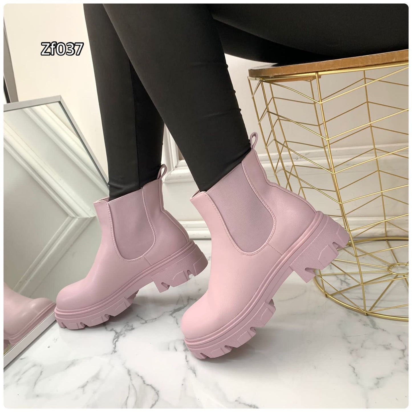 Botin lila suela 4cm  S9AX18809-1  C27