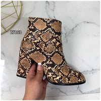 Botin beige textura tacon 8cm   FR366  C10