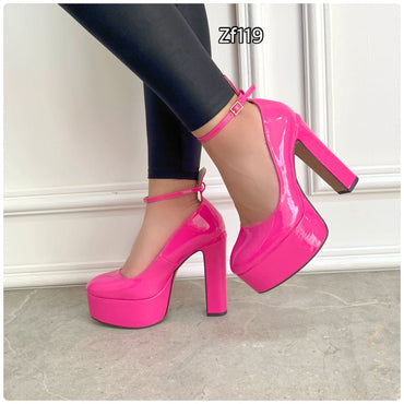 Tacon fucsia 13cm plataforma 4cm  C-240    C28