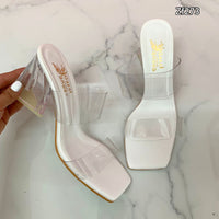 Sandalia blanca tacon 9cm  631  C2