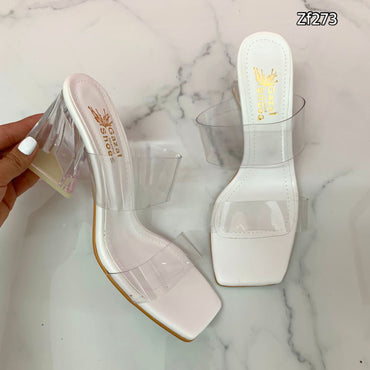 Sandalia blanca tacon 9cm  631  C2