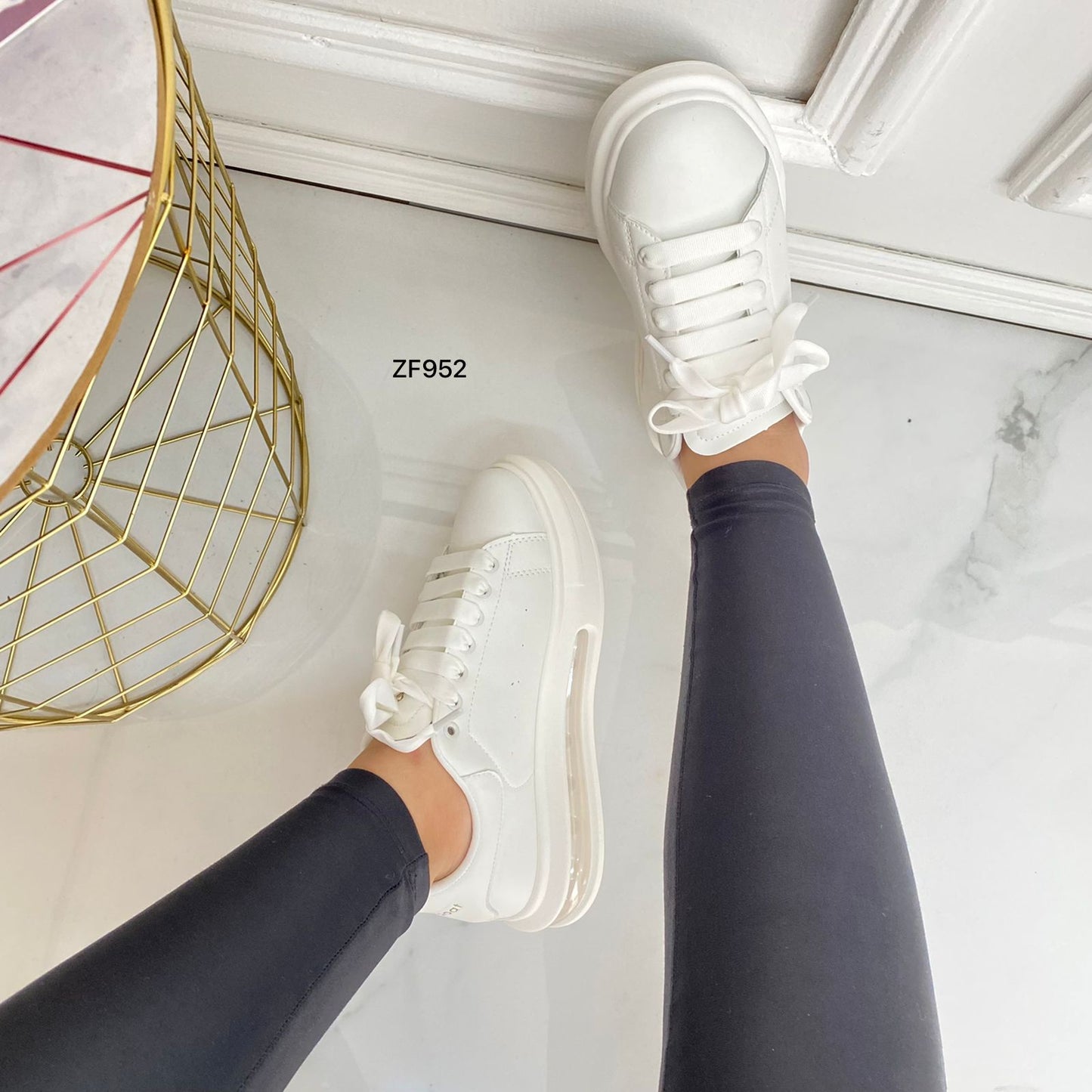 Tenis blanco recamara 3cm   TN09#   C-1