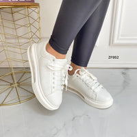 Tenis blanco recamara 3cm   TN09#   C-1