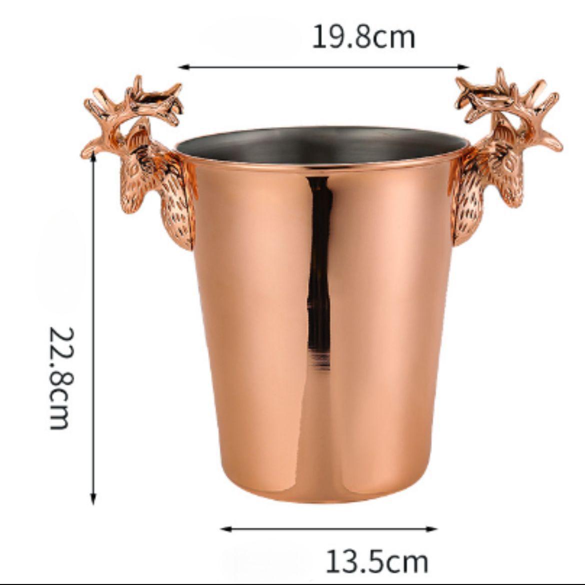 Hielera oro rosa  13.5cm* 19.8cm* 22.8cm