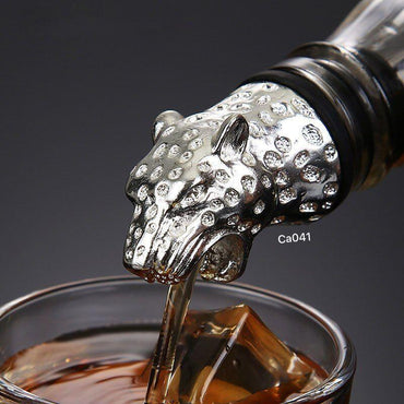 Dispensador de botellas metalico jaguar plateado  10cm* 3.5cm
