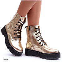 Botin dorado suela negro 4cm  CLS-270  C-42