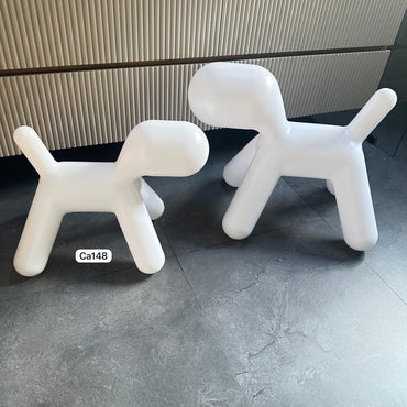 Silla perro blanco pequeño  56cm* 35cm* 45cm