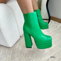 Botin verde tacon 15cm   U8D-AX21136-1  C37