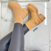 Botin café suela 5cm   BOT04C   C-1