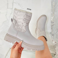 Botin gris suela 4cm  M632   C-58
