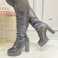 Bota caña alta negro tacon 11cm  BT15#  C-1