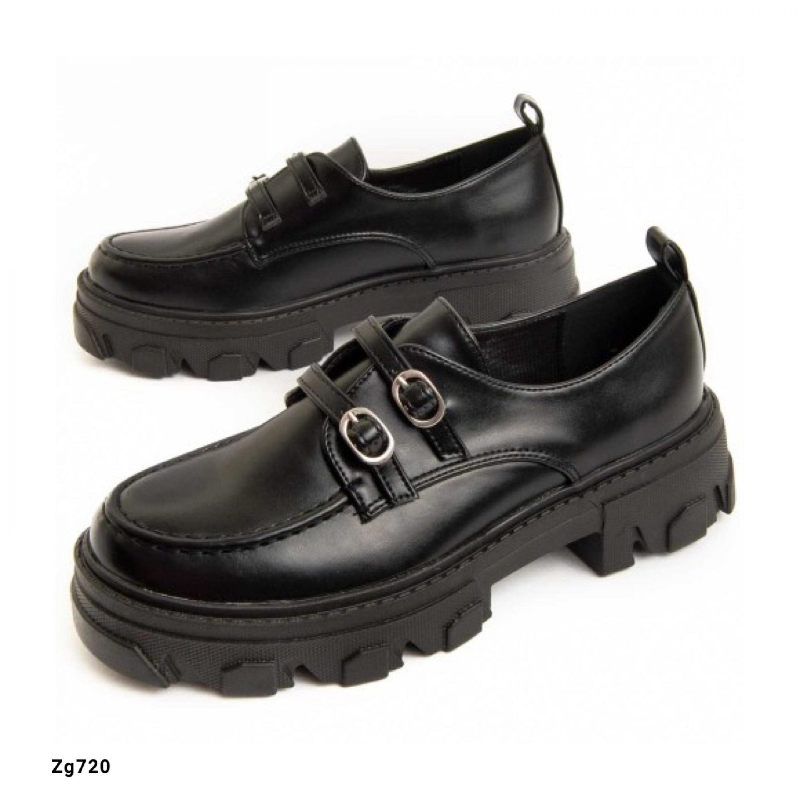 Zapato negro suela 4cm  G70056  C-97