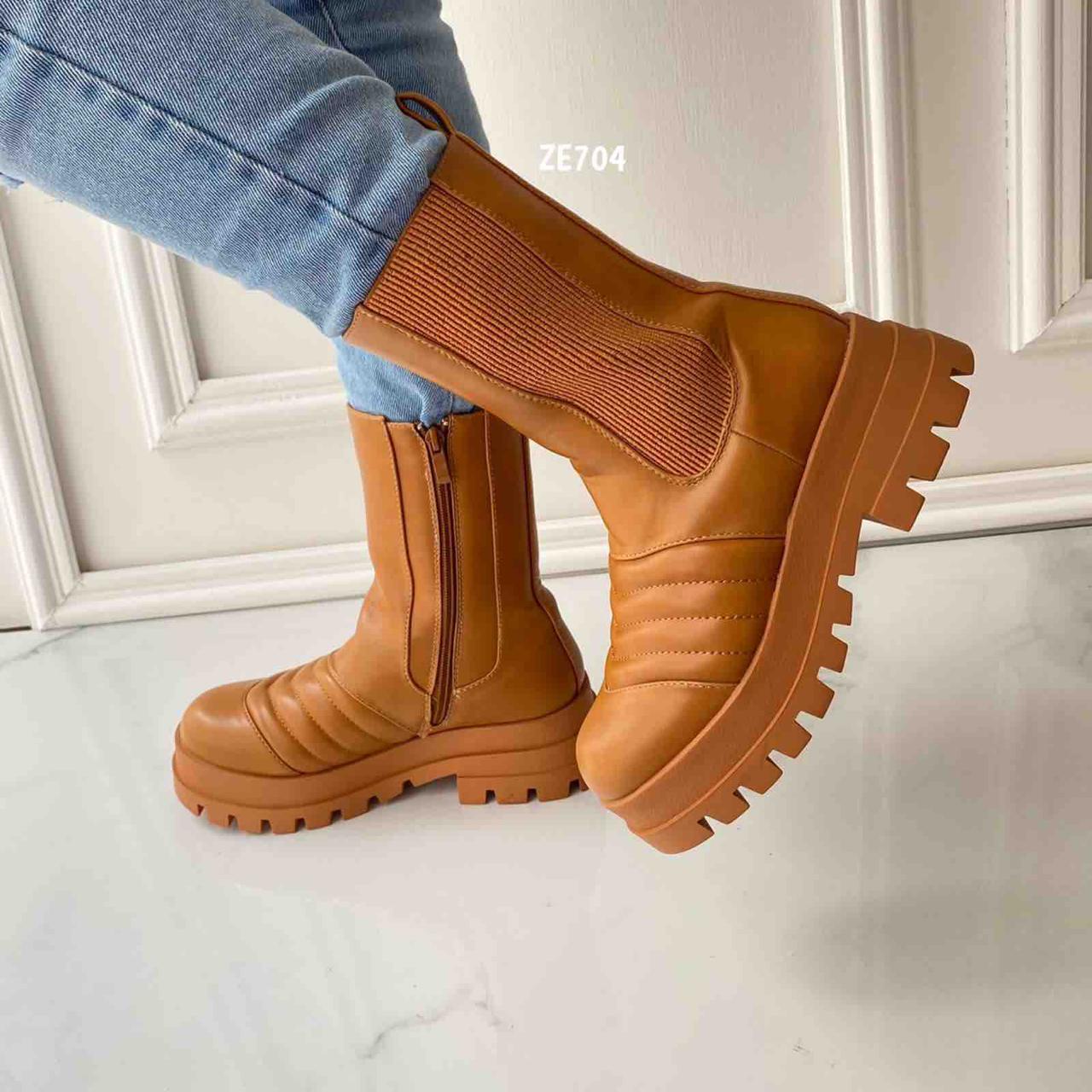 Bota terracota suela 5cm  CM6829