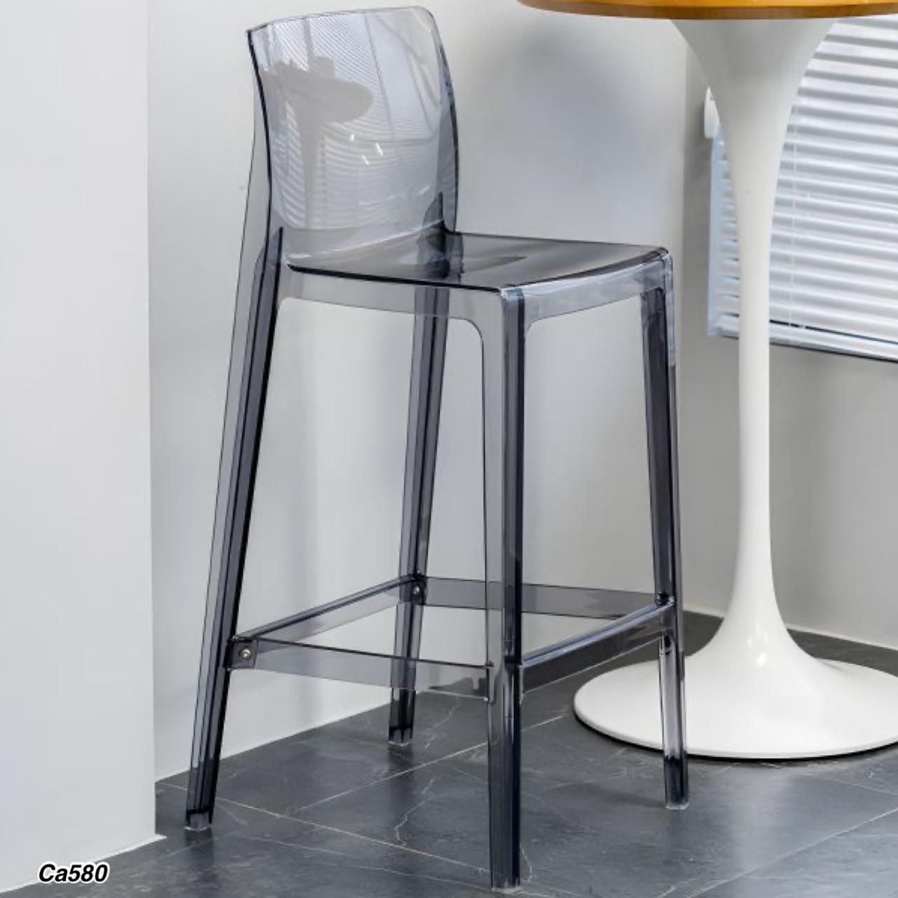 Silla de barra gris transparente  PC  48cm* 47.5cm* 94cm