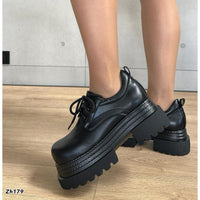 Zapato negro plataforma 7cm  DX019-B9506