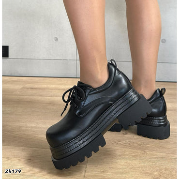 Zapato negro plataforma 7cm  DX019-B9506