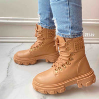 Botin Camel suela 5Cm ARITISTIC-1