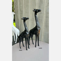 Articulo decorativo jirafa negro mediano  10cm* 5cm* 30cm