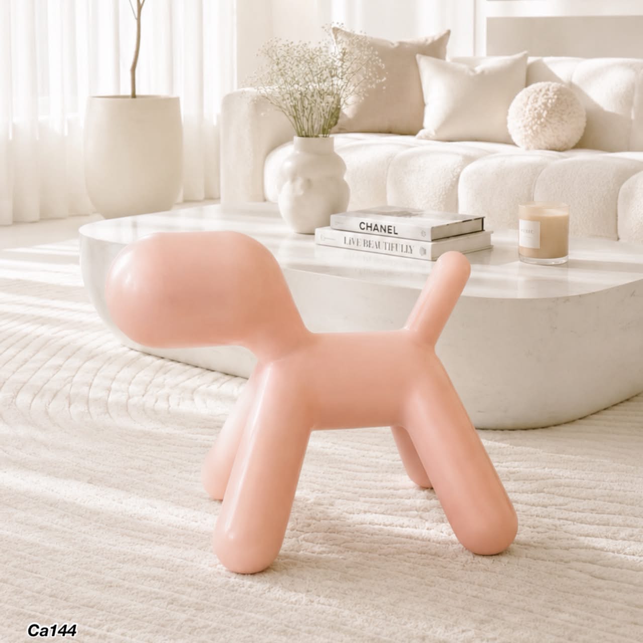 Silla perro rosado grande  69cm* 42cm* 54cm