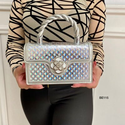 Bolso plateado 12cm*19cm  22-024  C-B