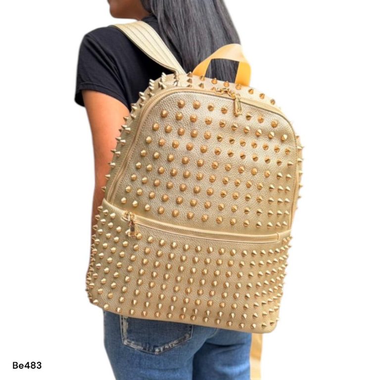 Morral dorado taches   39cm* 13cm* 42cm    C-24035