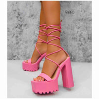 Sandalia fucsia tacon 15cm  8338-121  C16