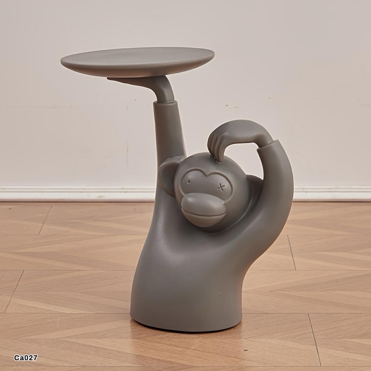 Mesa auxiliar mono gris  51cm* 19cm* 54cm