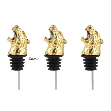 Dispensador de botellas metalico jaguar dorado  10cm* 3.5cm