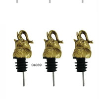 Dispensador de botellas metalico jaguar dorado  10cm* 3.5cm